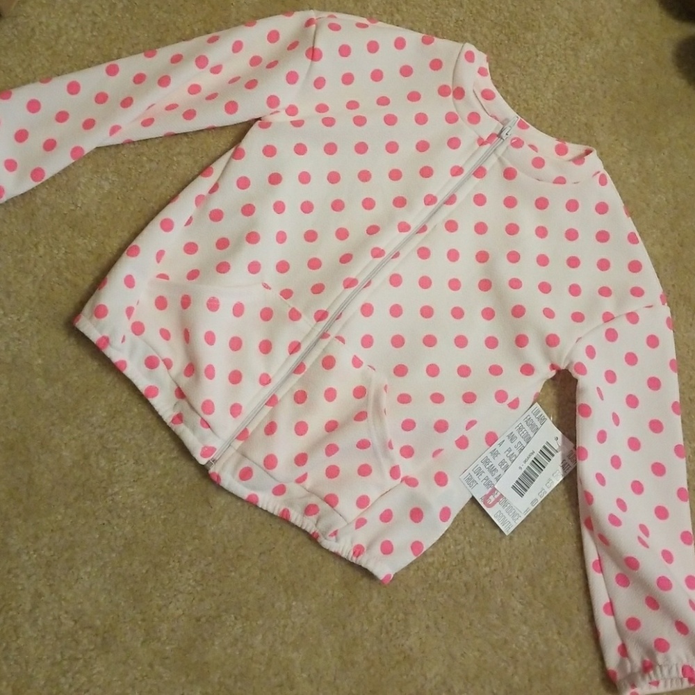 Lularoe Monroe zip up Jacket NWT